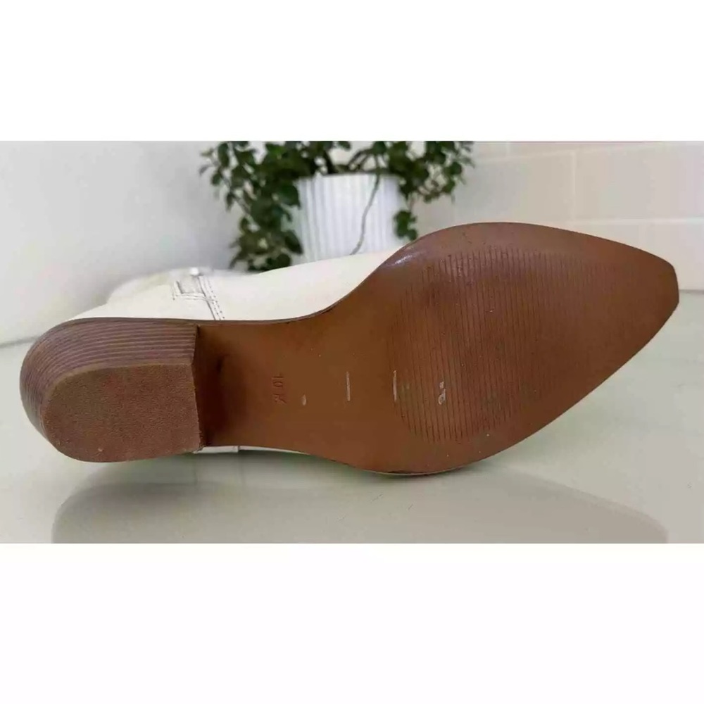 Agency Boot, Size 10, Genuine Leather, Designer Matisse White 2" Heel - Picture 7 of 13